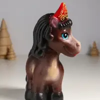 Копилка "Лошадь в кокошнике" 23х17,5х10 см, коричневый