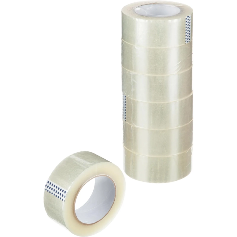 Клейкая лента упаковочная 48мм х 132м 45мкм прозрачная 36 шт/уп СПб