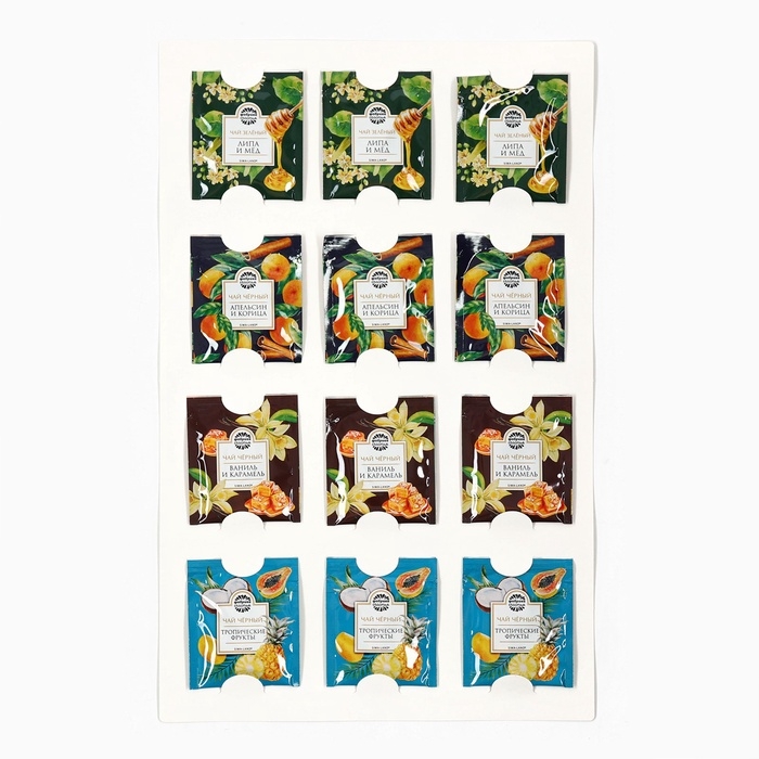 Чайный адвент календарь  Чайный адвент календарь "Счастливого нового года", 12 п