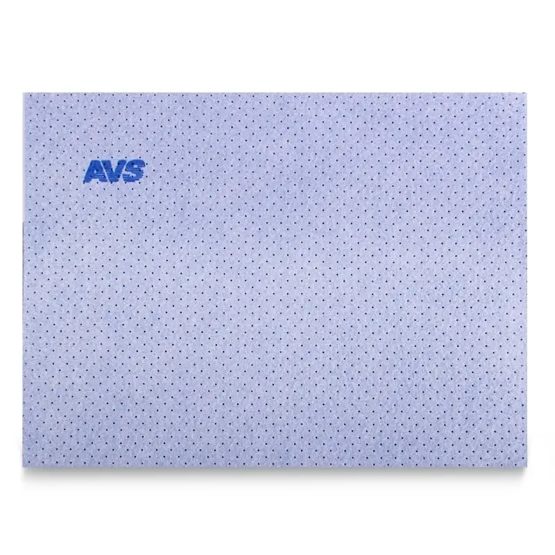 Замша искусственная с перфорацией AVS BCH-3040 (30*40 см) (голубая)
