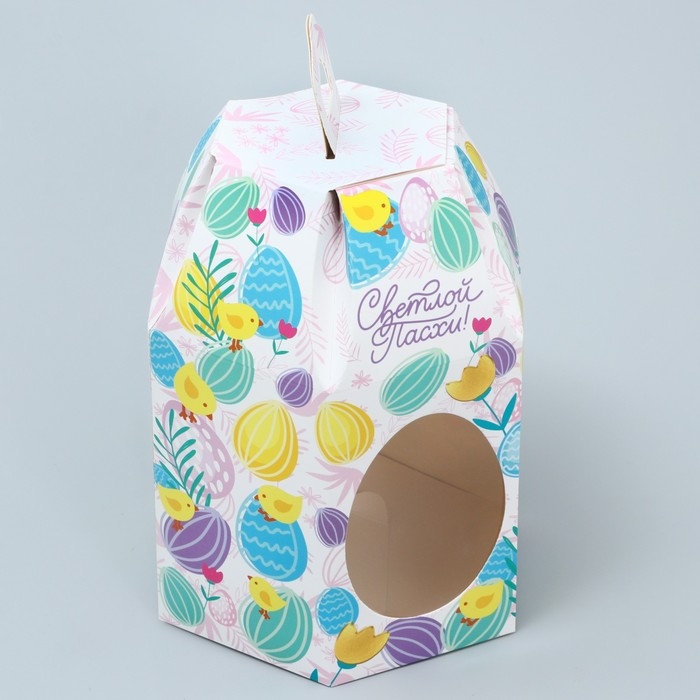 Коробка кондитерская складная, упаковка «Поздравляю с Пасхой!», Пасха, 8 х 8 х 21 см Коробка кондитерская складная, упаковка «Поздравляю с Пасхой!», Пасха, 8 х 8 х 21 см
