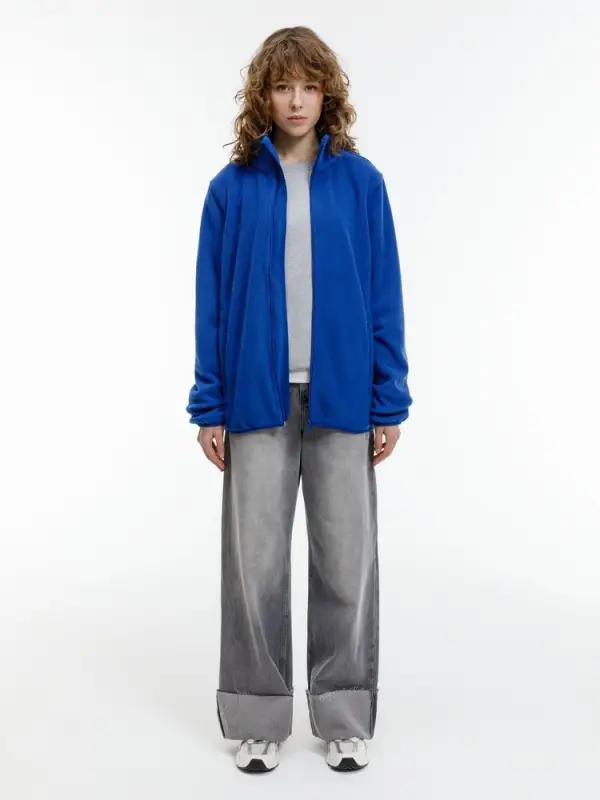 Куртка флисовая унисекс Nesse, синяя, размер M/L Куртка флисовая унисекс Nesse, синяя, размер M/L