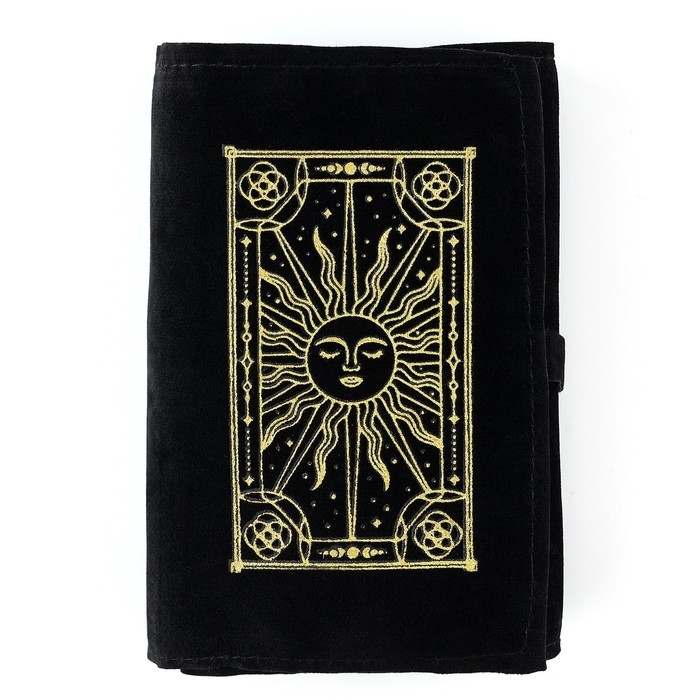 Мешочек для карт «Солнце», бархатный, 14х40 см Мешочек для карт «Солнце», бархатный, 14х40 см
