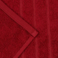 Полотенце махровое Luscan/бордюр 500г/м2, 50х90, бордо, 2 шт/уп