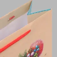 Пакет подарочный &laquo;Зимний зайчонок&raquo;, 26&times;12&times;32 см