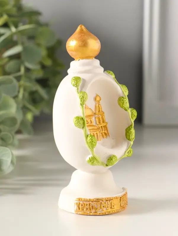 Фигурка гипс &laquo;Яйцо с куполом&raquo;, 11&times;5 см