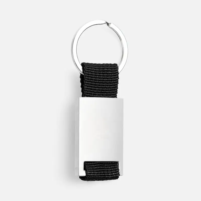 Брелок Inlet с тканевой вставкой, черный Брелок Inlet с тканевой вставкой, черный