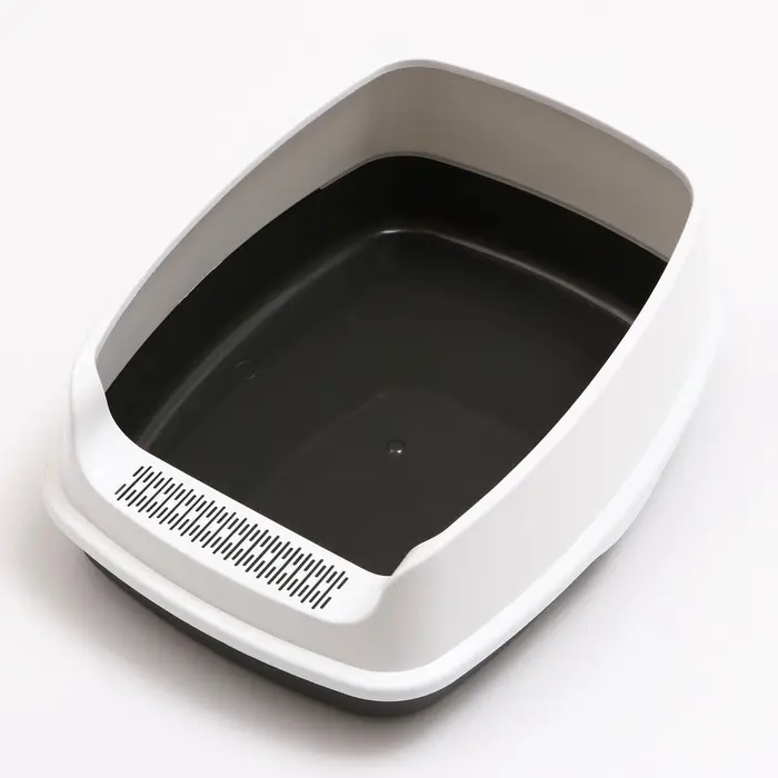 Туалет &laquo;Айша&raquo; S, 45&times;35&times;18.5 см, с высоким бортом, серый