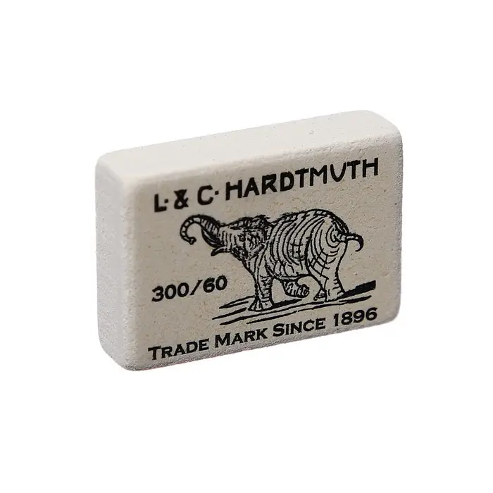 Ластик каучуковый K-I-N, ELEPHANT, 300/60, 32&times;18&times;8 мм, белый