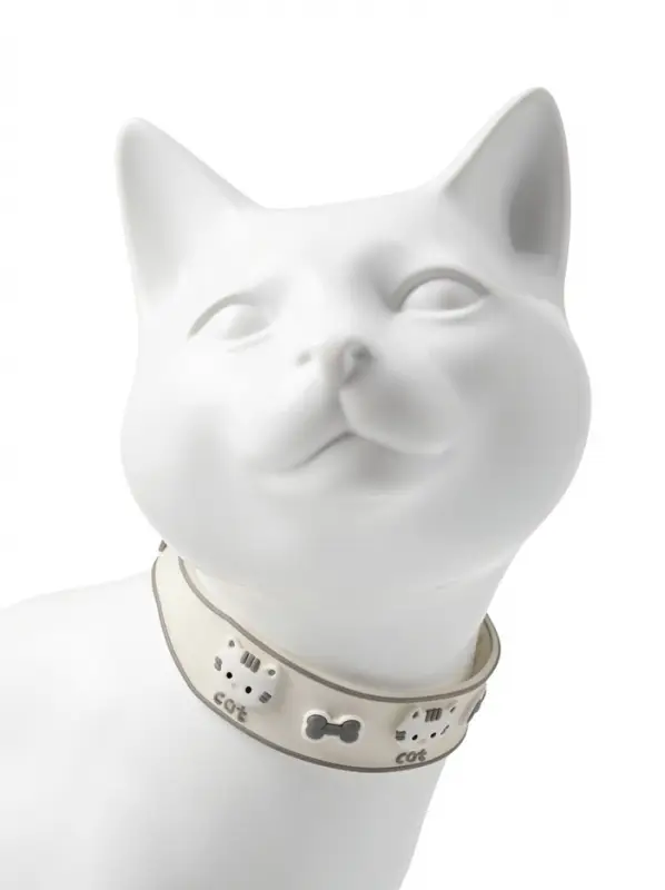 Ошейник для кошек &laquo;Пижон. Котя&raquo;, 30&times;1 см, со светоотражающим покрытием, серый