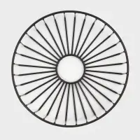 Корзинка - ваза для фруктов &laquo;Горшок&raquo;, 23&times;23&times;7 см, чёрная