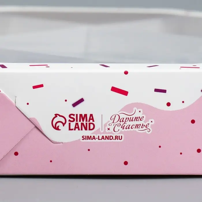 Коробка кондитерская, упаковка, Sweet box, 27 х 27 х 5 см