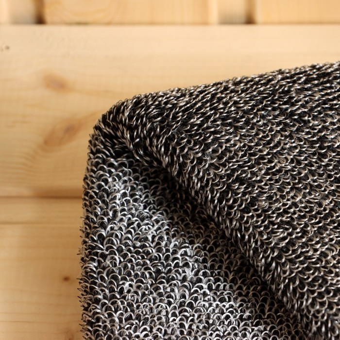 Мочалка банная длинная "Букле", мужская, объемная, 40х11см