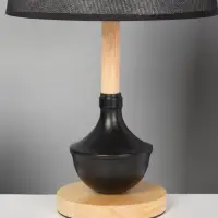 Лампа настольная RISALUX ЭКО &laquo;Тамара&raquo; 1&times;40 Вт Е27 коричневый/черный 26&times;26&times;44 см