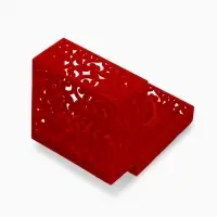 Футляр бархатный под браслет &laquo;Куб резной&raquo;, 10&times;10 см, красный