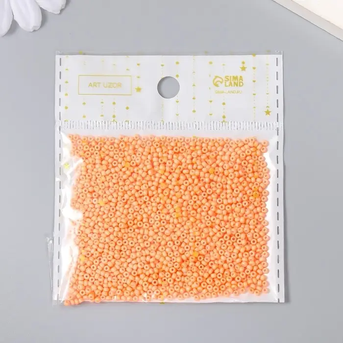 Бисер стекло 12/0  Бисер стекло 12/0 "Розовая креветка" 15 гр