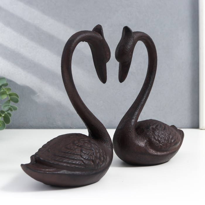 Сувенир чугун Сувенир чугун "Два лебедя" набор 2 шт 20х8х15 см