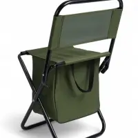 Стул туристический maclay, 28&times;35&times;58 см, до 90 кг, с сумкой, складной, со спинкой, зелёный