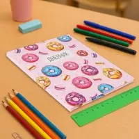 Дневник школьный для 1-11 классов, &laquo;Пончики&raquo;, твёрдая обложка 7БЦ, глянцевая ламинация, 40 листов