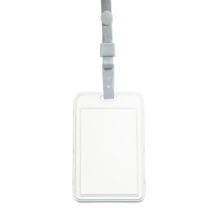 Бейдж вертикальный 54 х 85 мм, ErichKrause книжка, прозрачный корпус, текстильная лента, цвет микс Бейдж вертикальный 54 х 85 мм, ErichKrause книжка, прозрачный корпус, текстильная лента, цвет микс