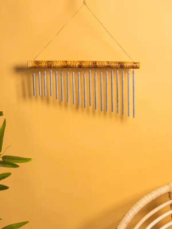 Музыка ветра бамбук, алюминий, 40х23х2 см