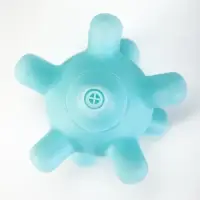 Игрушка для собак &laquo;Вирусный мяч&raquo;, 6.5 см, пищащая, винил, голубая