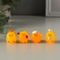 Сувенир полистоун флюоресцентный "Цыплята" набор 4 шт 2,5х3,2 см Сувенир полистоун флюоресцентный "Цыплята" набор 4 шт 2,5х3,2 см