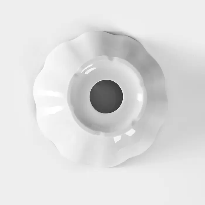 Конфетница Добрушский завод &laquo;Бельё&raquo;, фарфор, 300 мл, h=15.2 см, белая