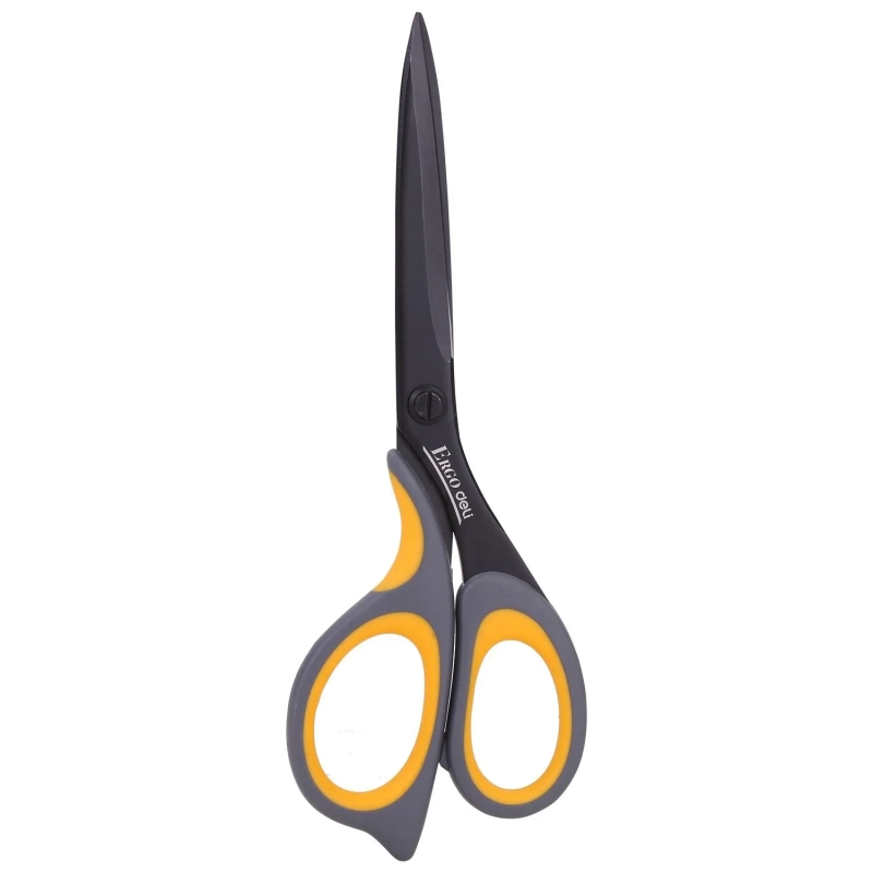 Ножницы Deli E77757 Ergo универс 210мм ручки с резин вставкой сталь серый