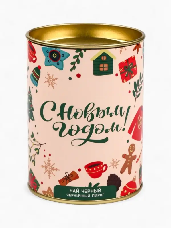 Чай подарочный в тубусе &laquo;С Новым годом&raquo;, 50 г