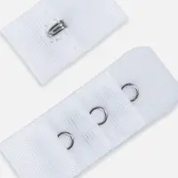 Застёжка для бюстгальтера, 3 ряда 1 крючок, 10 шт., белая