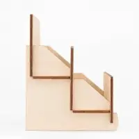 Подставка под открытки 4 ячейки по 10.8 см, 23.5&times;10.5&times;12.5 см, толщина 3 мм, бежевая