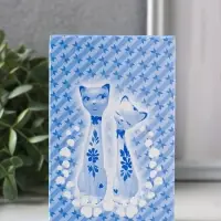 Набор фигурок 2 шт. керамика &laquo;Love - коты&raquo;, 11 см, белый