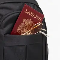 Рюкзак школьный на молнии, с карманами, однотонный, 31&times;14&times;46 см, чёрный