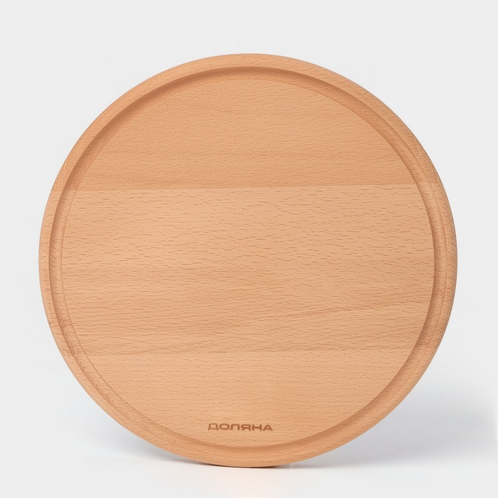 Доскa рaзделочнaя с кровостоком Премиум «Круглaя», d=25 см, бук Доскa рaзделочнaя с кровостоком Премиум «Круглaя», d=25 см, бук
