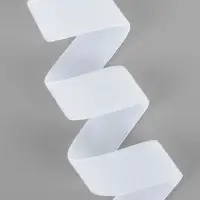 Лента бархатная, 25 мм, 18&plusmn;1 м, белая №01