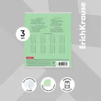 Тетрадь 12 листов в клетку ErichKrause «Классика», обложка мелованный картон, зелёная