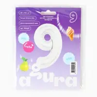 Воздушный шар фольгированный 40" &laquo;Цифра 9&raquo;