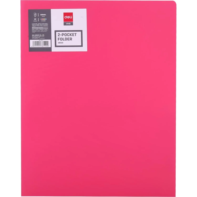 Папка уголок 2 клапана формат A4 РР цвет в ассортименте  E38120