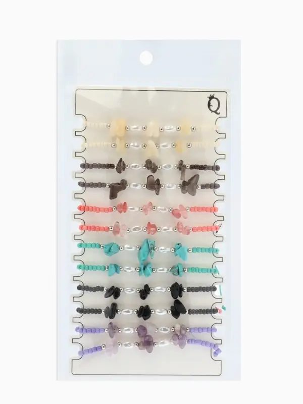 Браслет под натуральный камень &laquo;Крошка с жемчугом&raquo;, d=6 см, МИКС