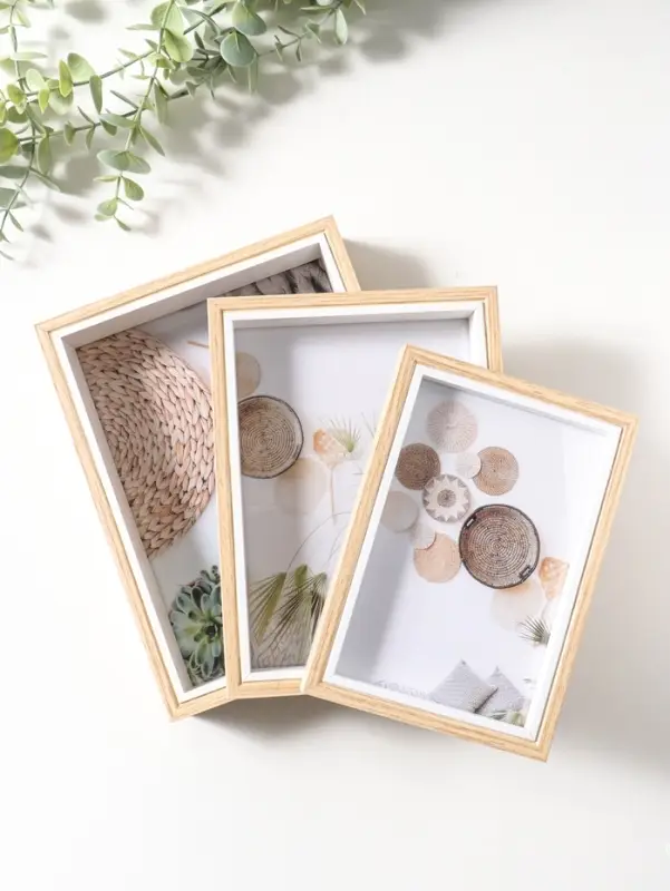 Набор фоторамок 3 шт 10х15, 13х18, 15х20 см "Бук" 2,5х11,5х16,5 2,5х14х19 2,5х16,5х21,5 см   1095517