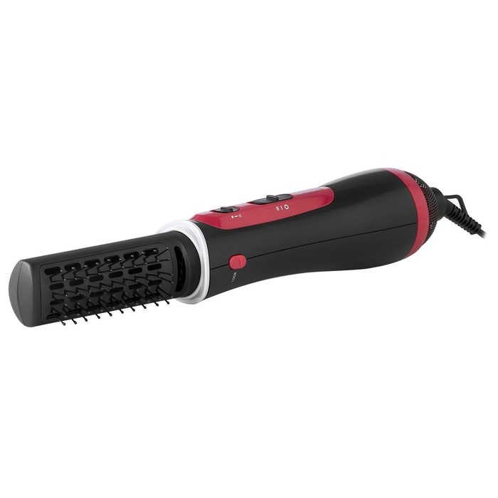 Фен-щётка econ ECO-BH02B, 1000 Вт, 2 режима, чёрно-розовая Фен-щётка econ ECO-BH02B, 1000 Вт, 2 режима, чёрно-розовая