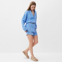 Костюм женский (рубашка, шорты) MINAKU:   Casual Collection цвет голубой, р-р 46