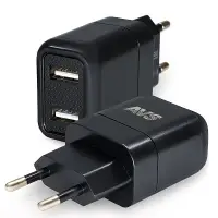 USB сетевое зарядное устройство AVS 2 порта UT-724 (2,4А)