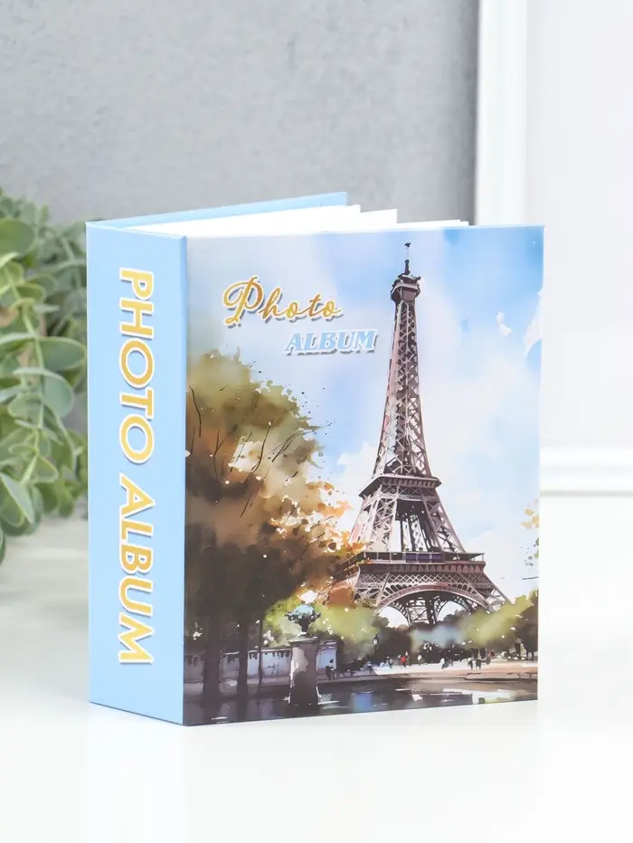 Фотоальбом на 100 фото 10х15 см "Парк у Эйфелевой башни" 4,5х12,5х16,5 см