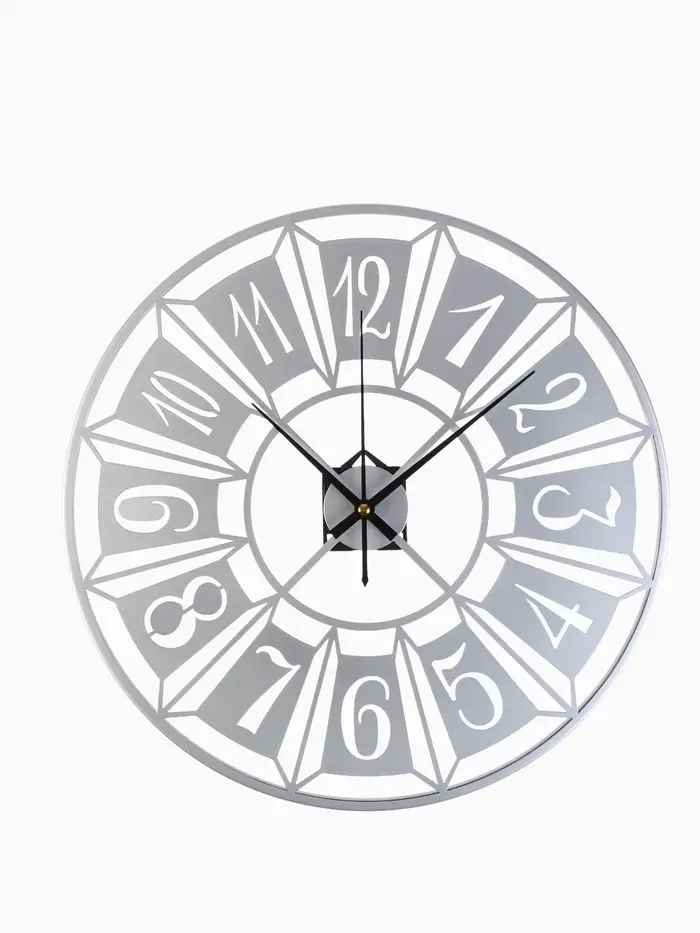 Часы настенные интерьерные &laquo;Гармошка&raquo;, бесшумные, плавный ход, d=40 см, металл, белые