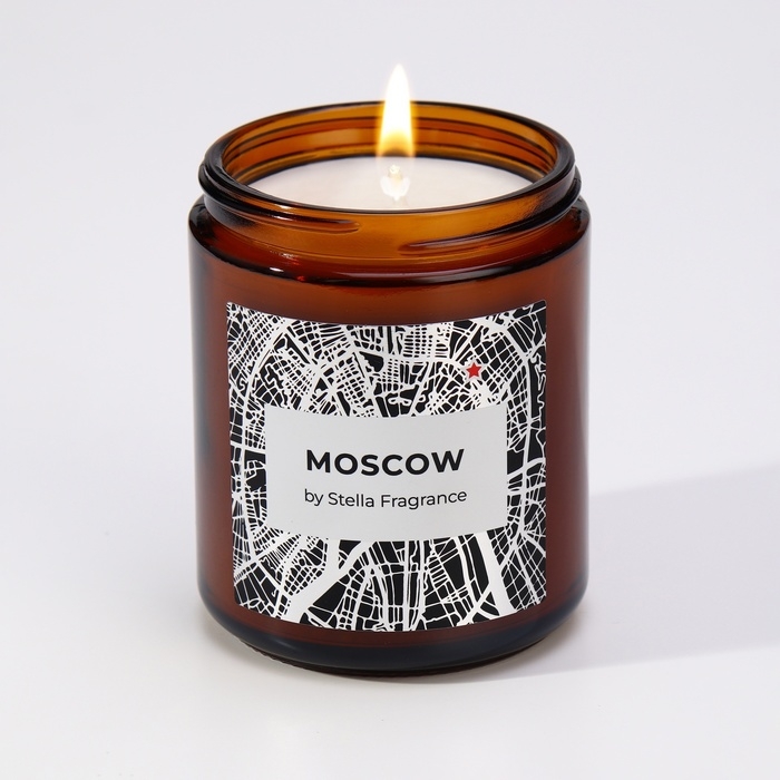 Свеча ароматическая в банке  Свеча ароматическая в банке "MOSCOW", гранат, слива, 250 г