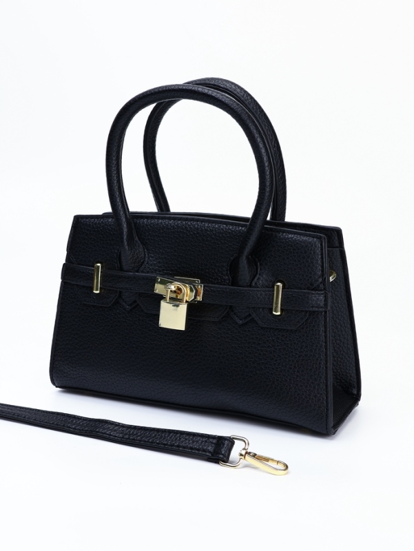 Сумка женская, 23*8*15, длин. ремень, отд. на молнии, черный