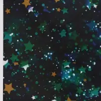 Бумага упаковочная глянцевая с фольгированием &laquo;Звёзды&raquo;, 70&times;100 см