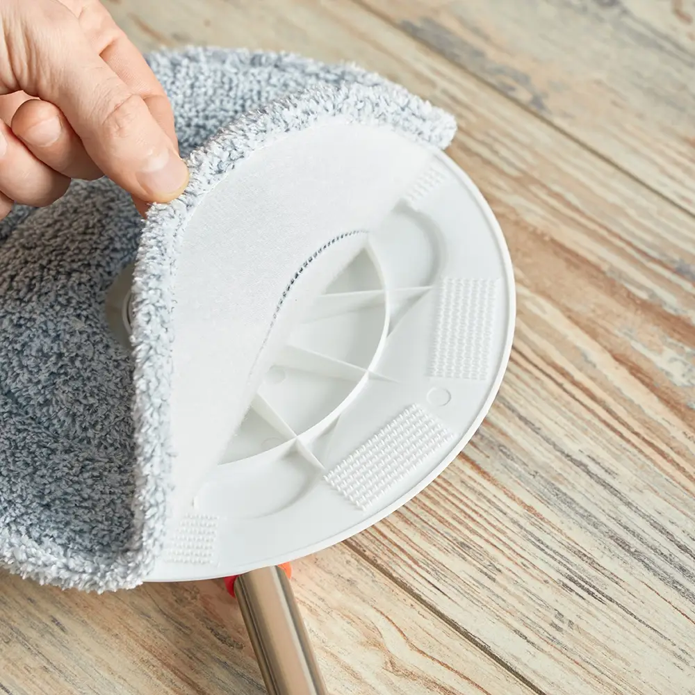 VETTA Набор швабра с круглым ведром, 2 насадки, ABS-пластик, полипропилен, нерж.сталь